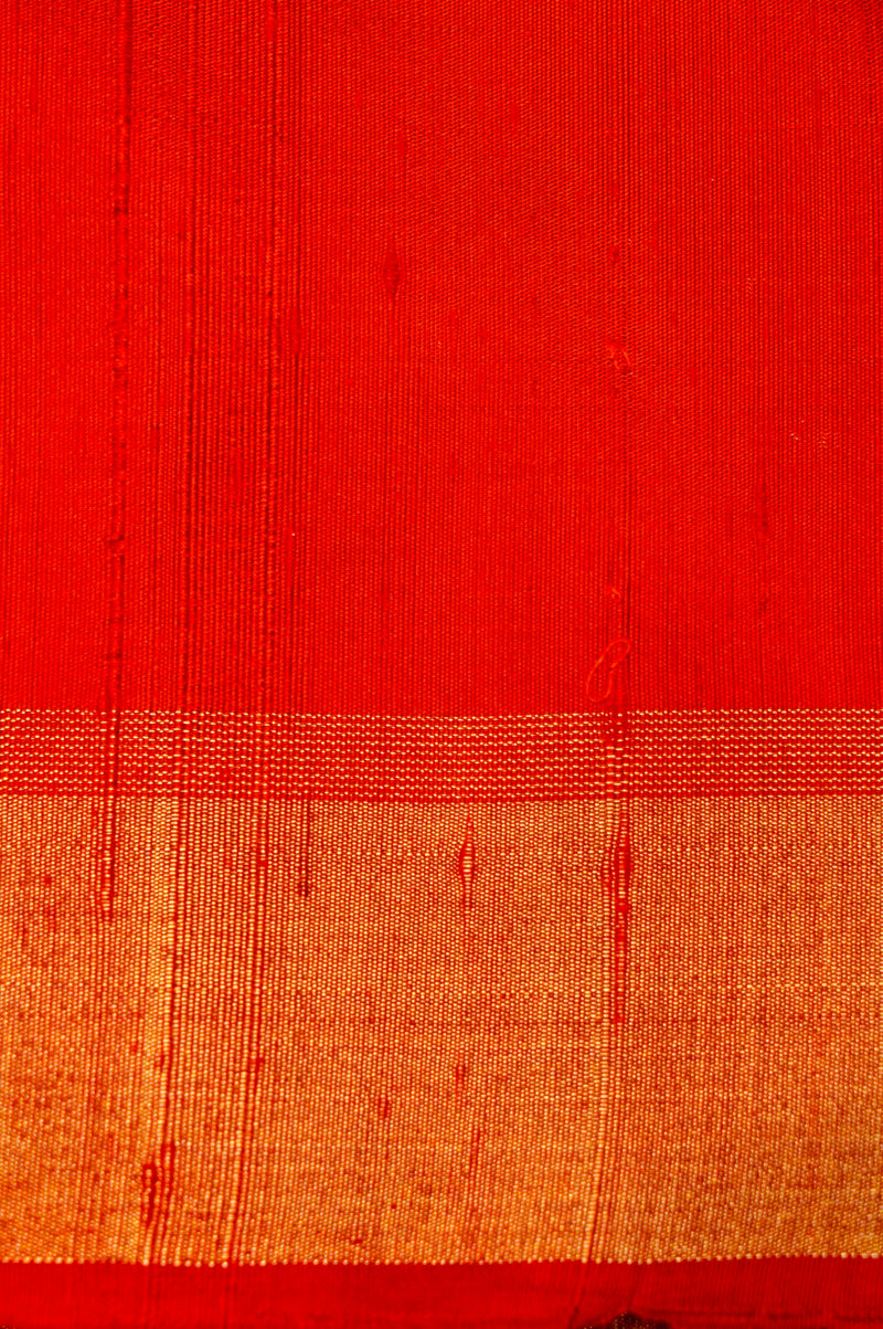 Handwoven Rangkaat Banarasi Soft Silk Saree