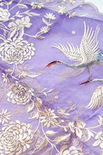 Designer Purple Organza Silk Suit