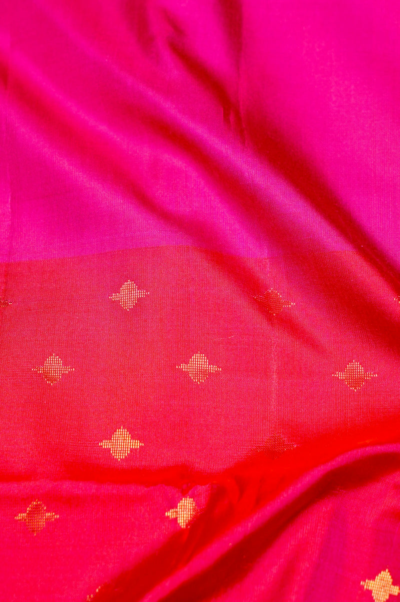 Handwoven Rangkaat Banarasi Soft Silk Saree
