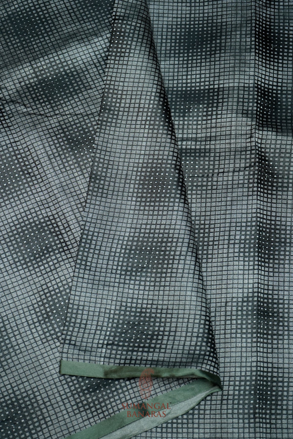 Handwoven Black Banarasi Katan Soft Silk Saree
