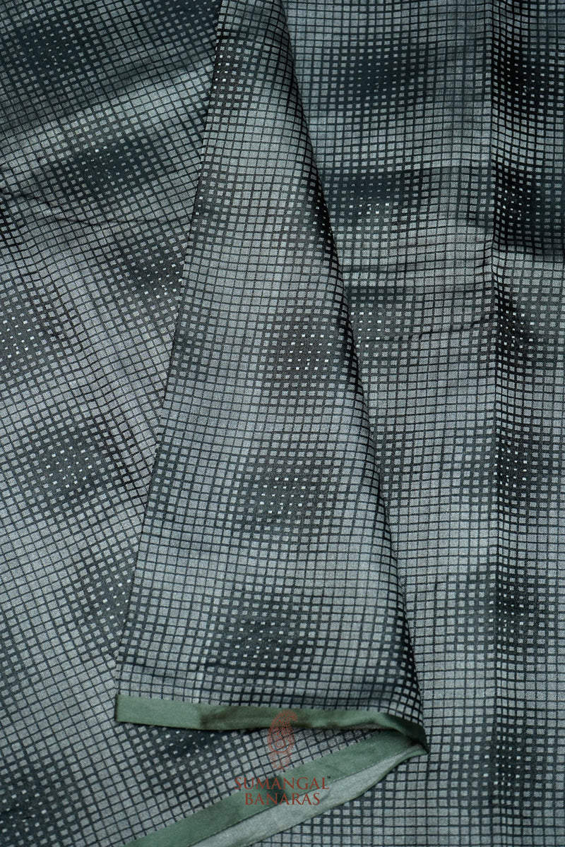 Handwoven Black Banarasi Katan Soft Silk Saree