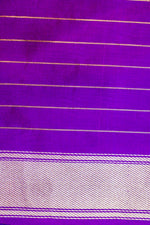 Handwoven Purple Banarasi Katan Silk Saree