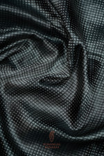 Handwoven Black Banarasi Katan Soft Silk Saree