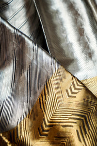 Handwoven Silver and Gold Banarasi Tissue Silk Saree