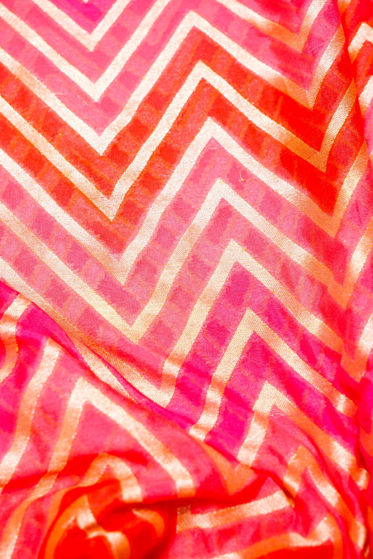 Handwoven Rangkat Banarasi Khaddi Georgette Saree