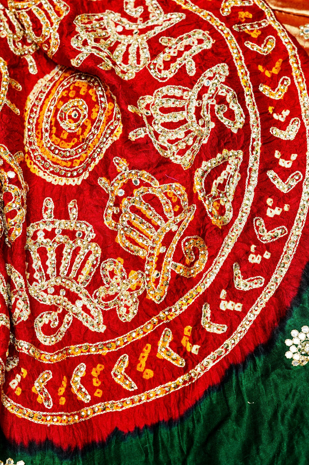 Handwoven Bottle Green Banarasi Gajji Silk Saree