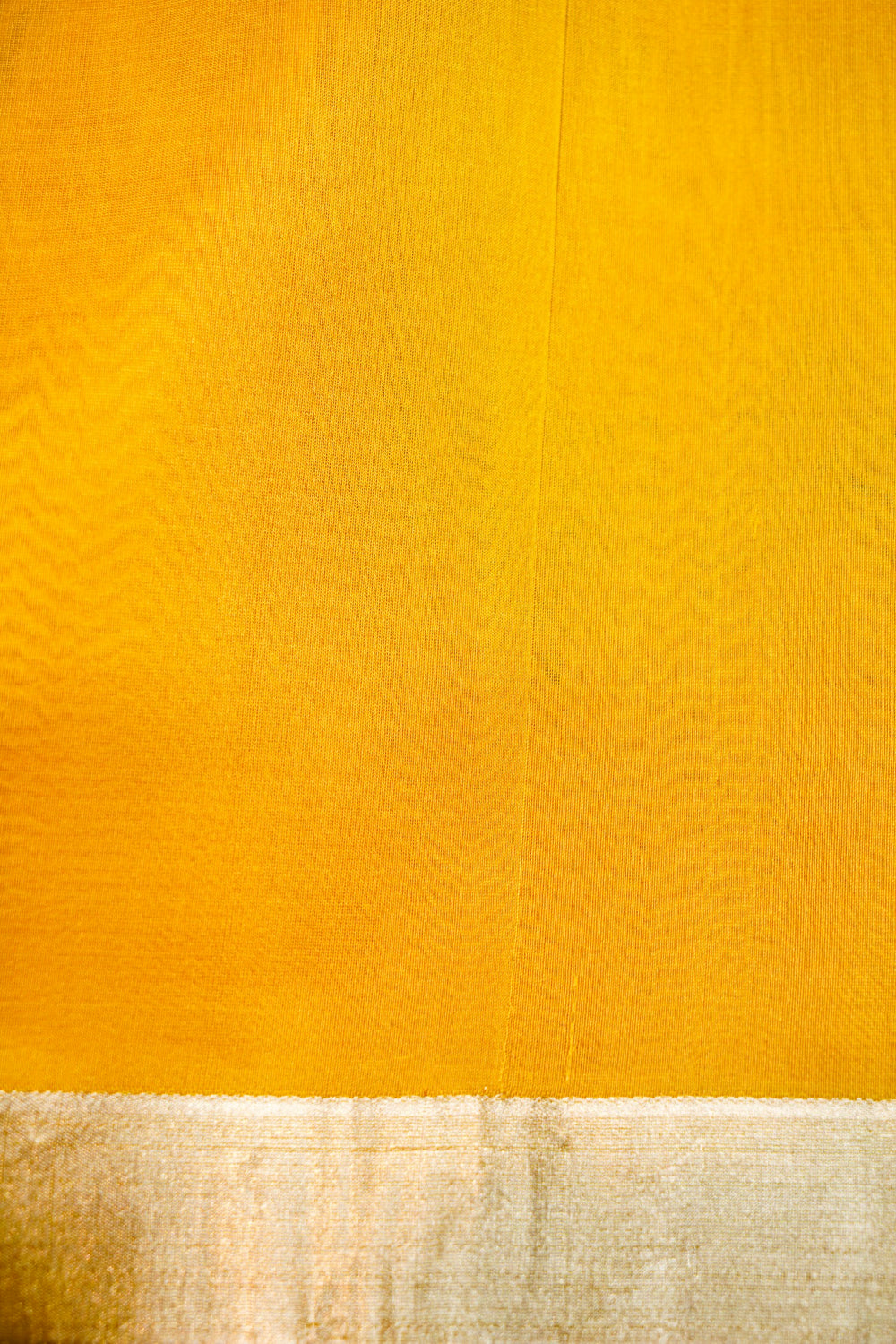 Handwoven Mustard Yellow Banarasi Katan Silk Saree