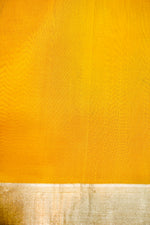Handwoven Mustard Yellow Banarasi Katan Silk Saree