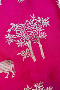 Designer  Rani Pink Organza Silk Suit