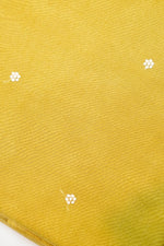 Designer Old Yellow Organza Silk Suit