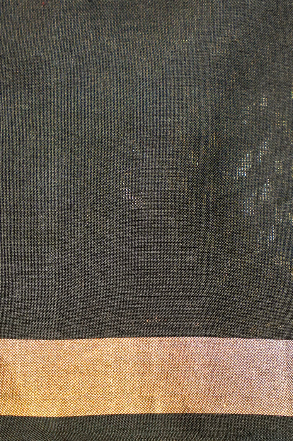 Handwoven Dark Grey Banarasi Soft Silk Saree