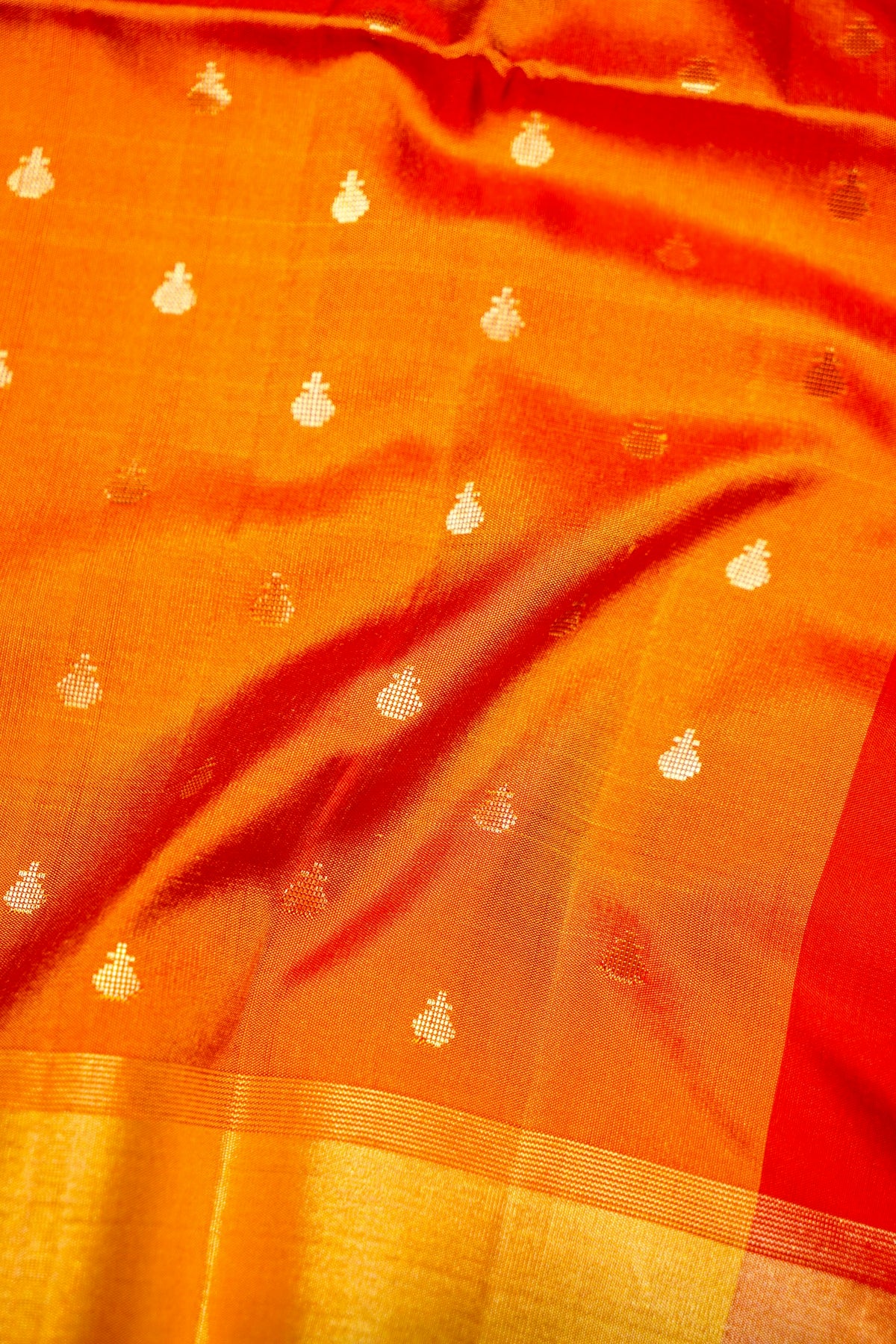 Handwoven Rangkaat Banarasi Soft Silk Saree