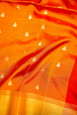Handwoven Rangkaat Banarasi Soft Silk Saree