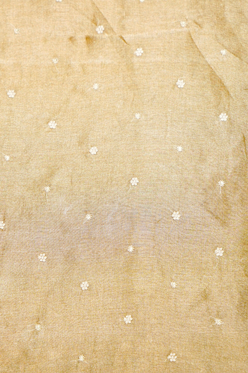 Designer Golden yellow Tissue Organza Suit