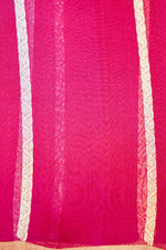 Handwoven Magenta Pink Banarasi Organza Saree