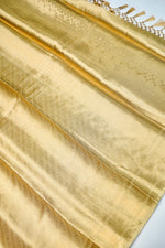 Handwoven Golden Banarasi Tissue Silk Saree