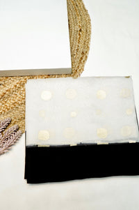 Handwoven Off White Banarasi Organza  Saree