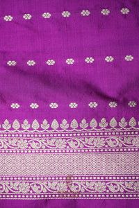 Handwoven Black Banarasi Katan Silk Saree