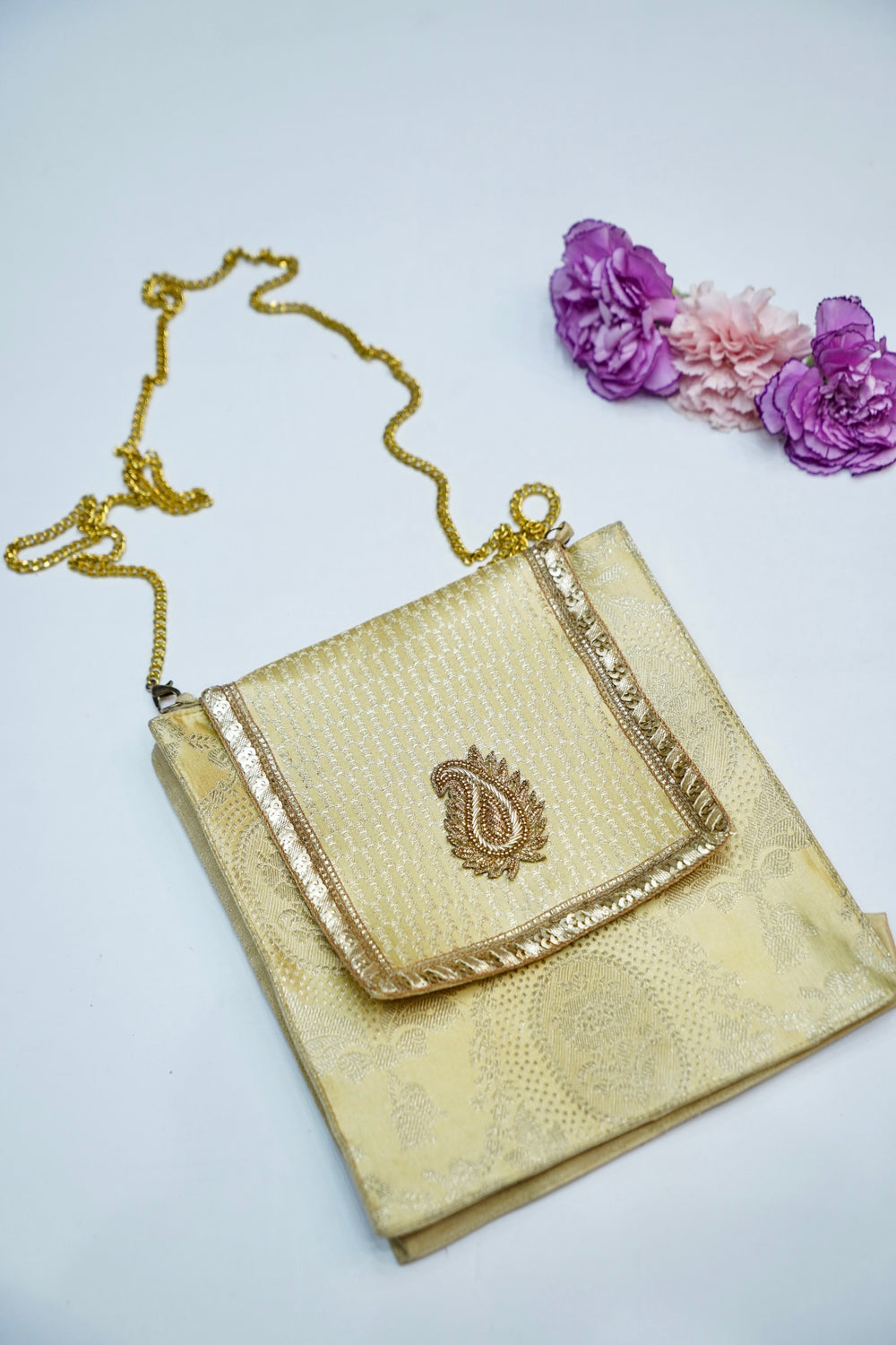 Regal Banarasi Crossbody Bag
