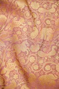 Handwoven Banarsi Regal Mauve Katan Silk Saree