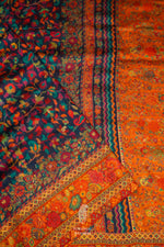 Handwoven Royal Blue Pashmina Silk Saree