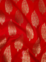 Handwoven Banarasi Classic Red Katan Silk Saree