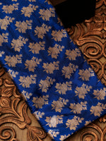 Handwoven Banarasi Royal Blue Katan Silk Saree