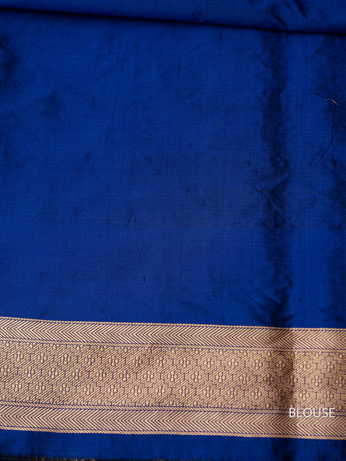 Handwoven Banarasi Royal Blue Katan Silk Saree