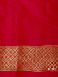 Handwoven Banarasi Coral Orange Katan Silk Saree