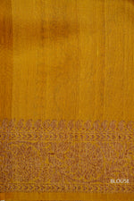 Handwoven Smoke Grey Tussar Silk Saree