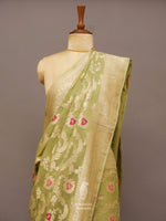 Raw Mango Meenakari Georgette Saree