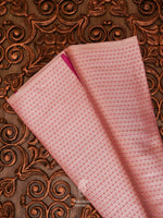 Handwoven Flamingo Pink Katan Silk Saree