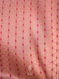 Handwoven Flamingo Pink Katan Silk Saree