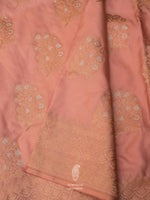 Handwoven Peach Katan Silk Saree