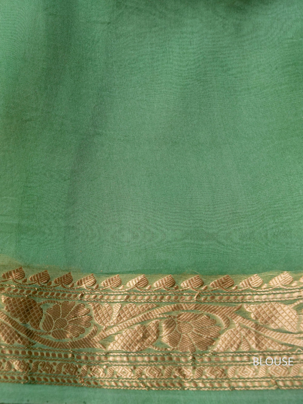 Handwoven Organza Silk Banarsi Lush Green Saree