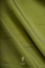 Khaddi Georgette Mehndi Green Suit Set
