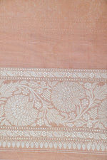 Handwoven Katan Silk Banarsi Muted Pink Saree