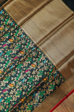 Handwoven Katan Silk Banarsi Classic Black Saree