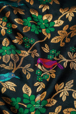 Handwoven Katan Silk Banarsi Classic Black Saree