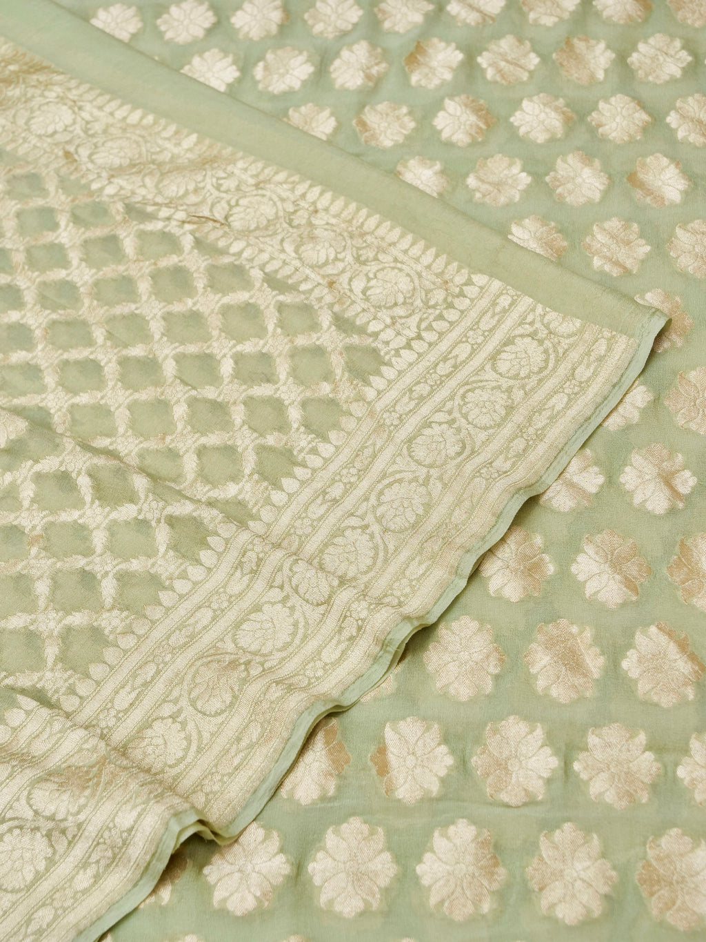 Handwoven Pure Khaddi Pale Green Suit Set