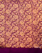 Handwoven Purple Katan Silk Saree