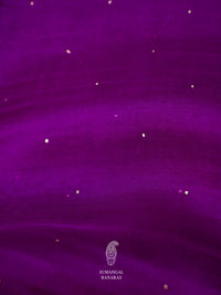 Violet Purple Breezy Organza Saree