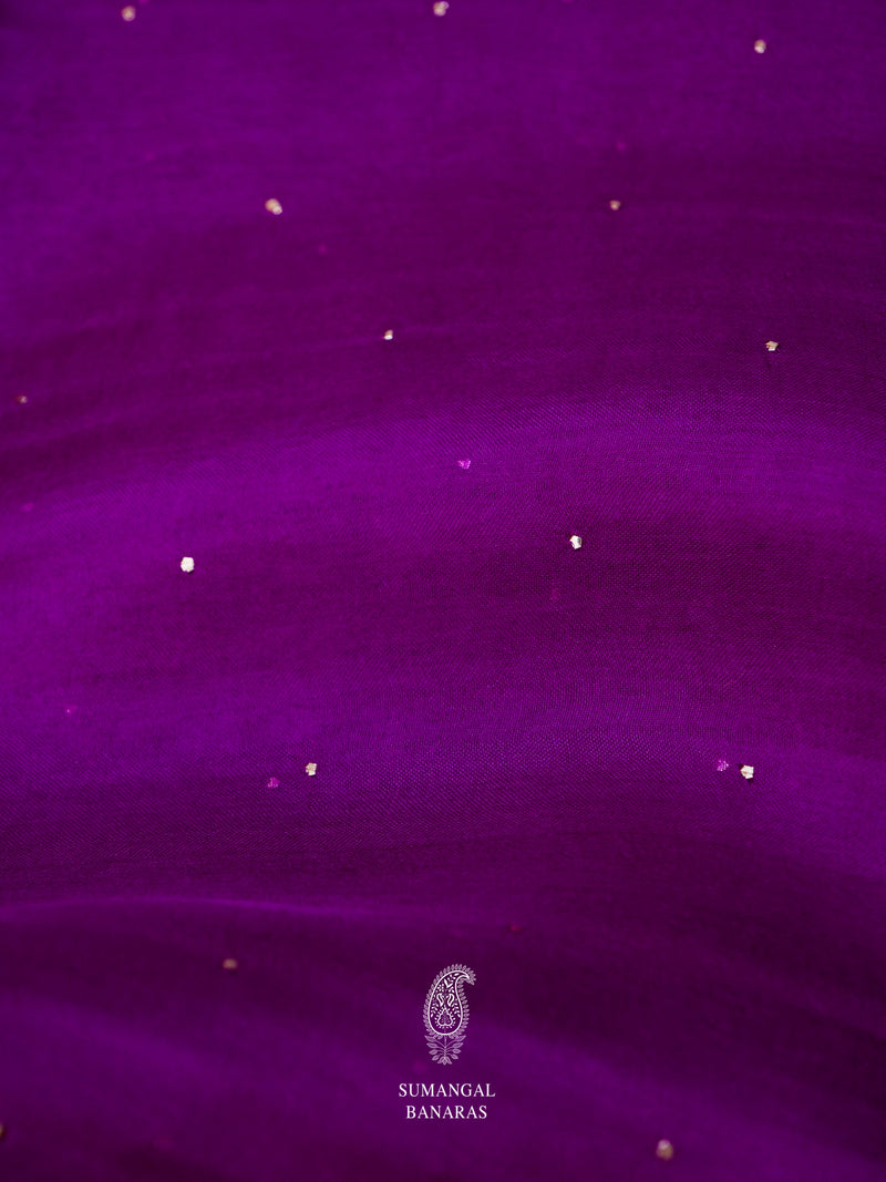 Violet Purple Breezy Organza Saree