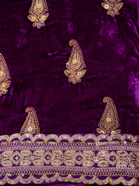 Violet Purple Breezy Organza Saree