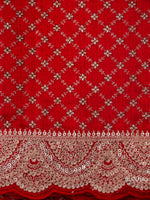Handwoven Classic Red Tissue Silk Saree