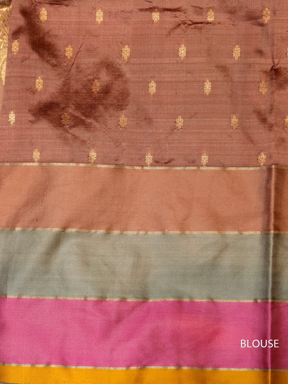 Handwoven Gold Katan Silk Saree