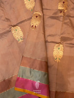 Handwoven Gold Katan Silk Saree