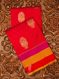 Handwoven Hot Pink Katan Silk Saree