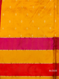 Handwoven Hot Pink Katan Silk Saree