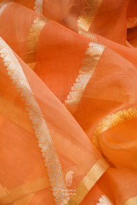 Moonga Silk Zari Weaving Peach Suit Set
